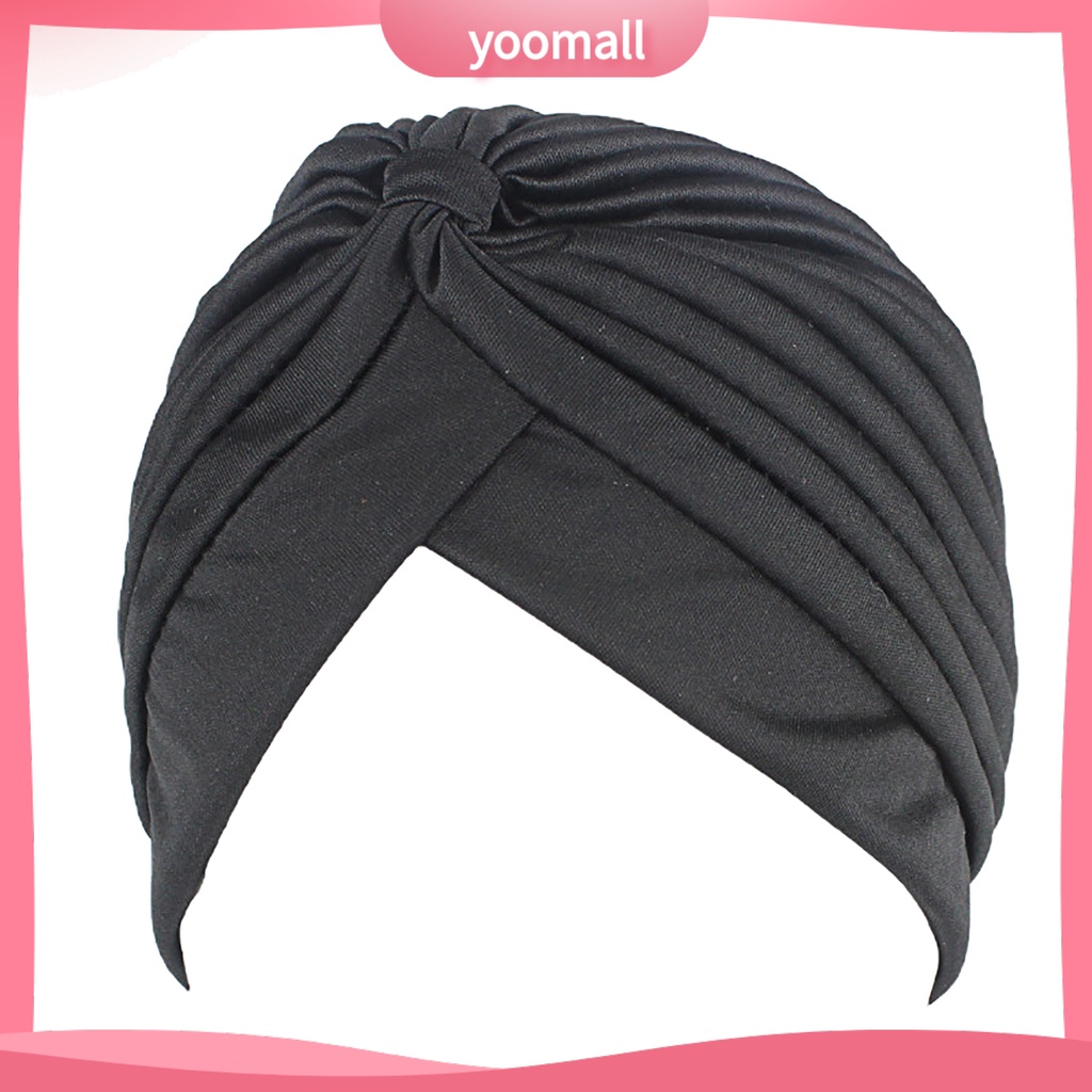 Mũ Len Trùm Đầu Màu Trơn Phối Bèo Thời Trang Unisex