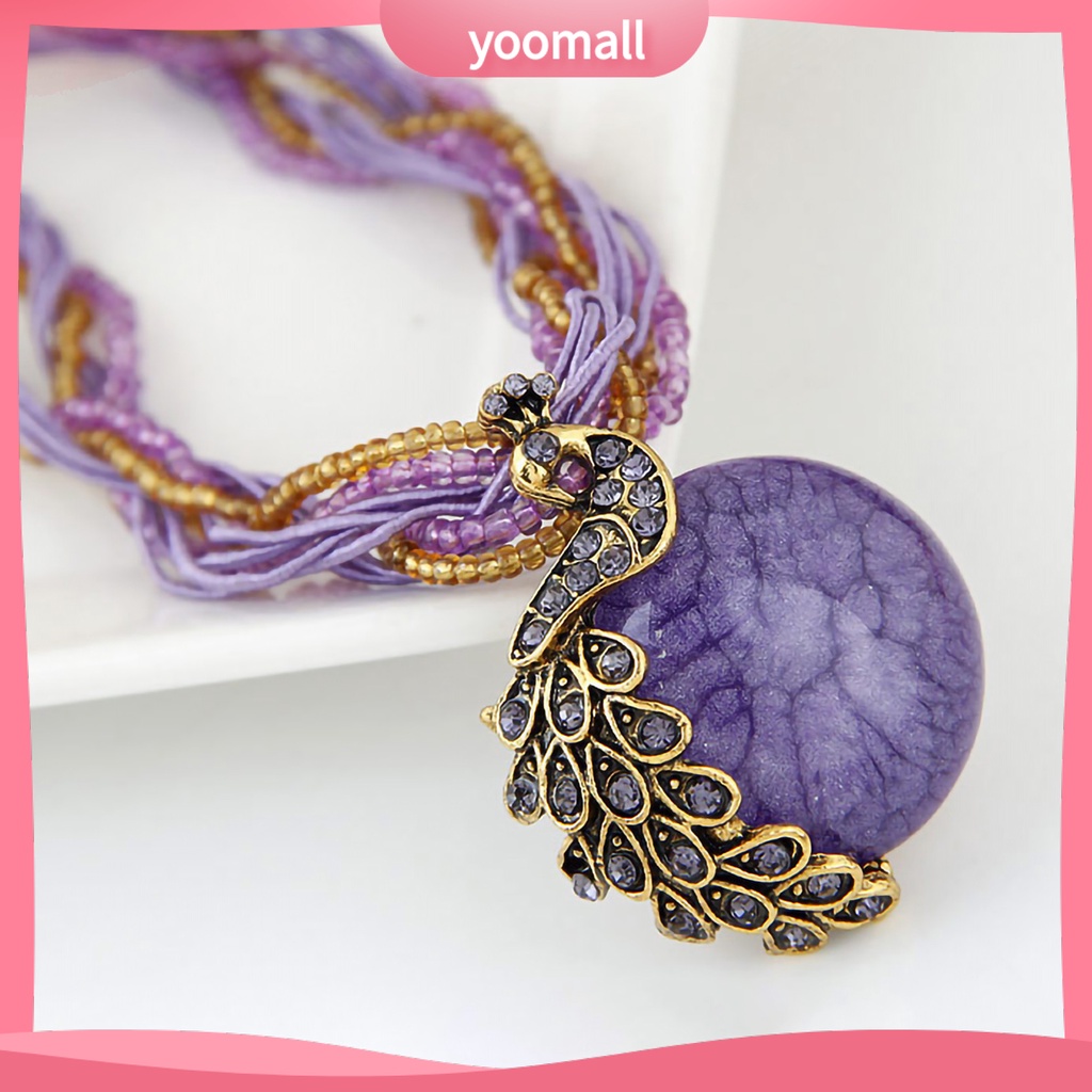 [YM] Vòng cổ Phong Cách Bohemian Cổ Điển Màu Sáng Tinh Tế Cho Cuộc Sống Hàng Ngày