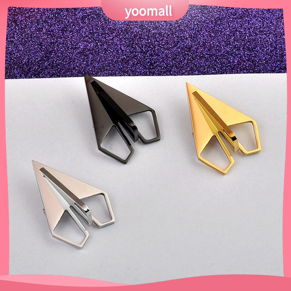 Ghim Cài Áo Bằng Thép Không Gỉ Mạ Điện Hình Máy Bay Nhỏ Đơn Giản Sang Trọng Cổ Điển Dành Cho Nam Nữ