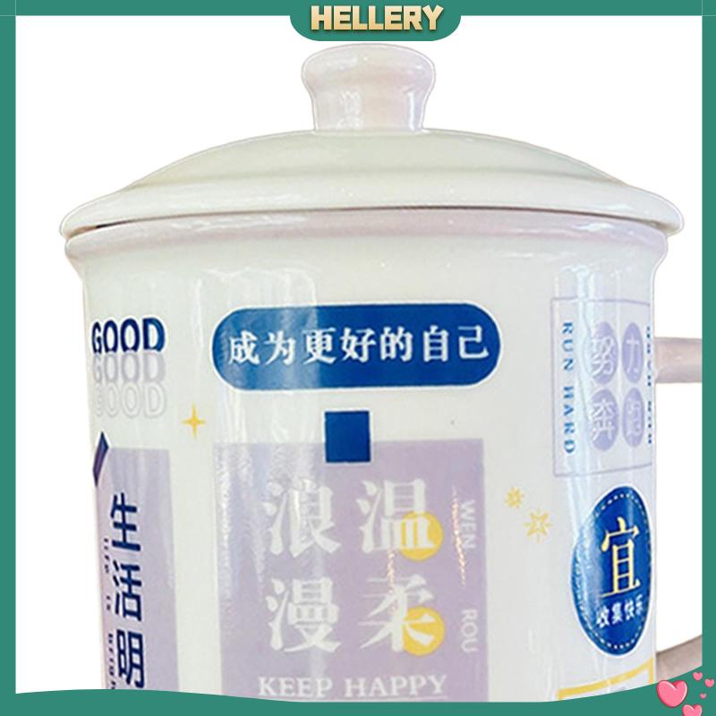 Set 4 Cốc Uống Nước Tráng Men 14oz Có Tay Cầm Tiện Dụng Mang Theo Du Lịch / Cắm Trại