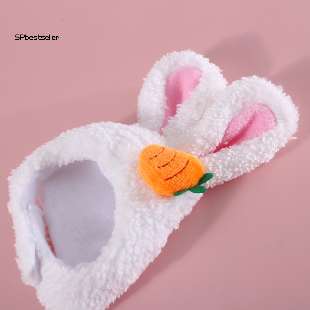 Băng Đô Cài Tóc Bằng Vải Cotton Polyester Đính Tai Thỏ Nhồi Bông Thoải Mái Cho Thú Cưng