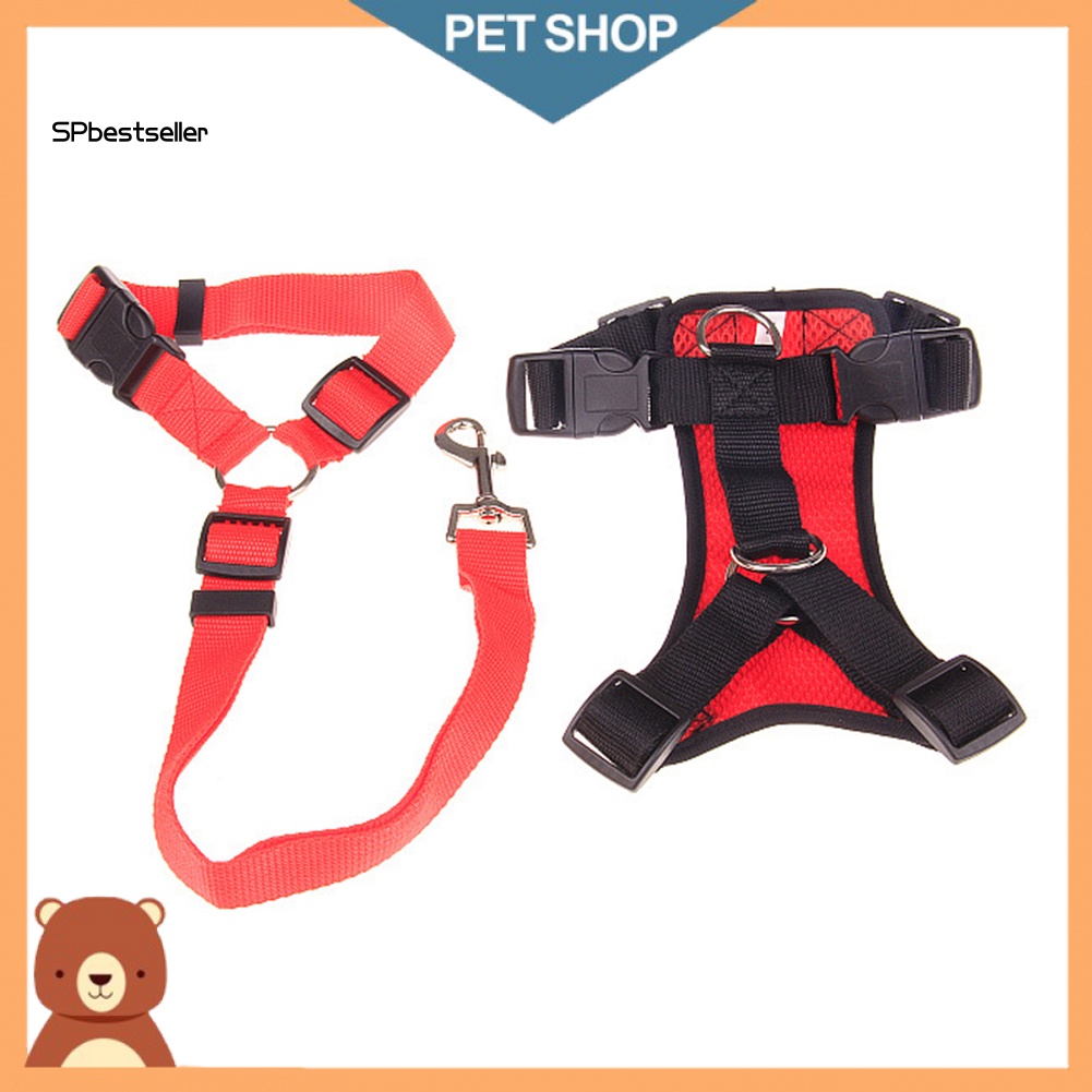 Đai Dắt Thú Cưng Đi Dạo Bằng Lưới Mềm Mại Tùy Chỉnh Kèm Dây Dắt Tiện