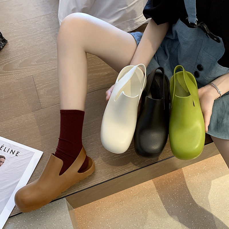 Flat sandal cao su non-slip mưa boots