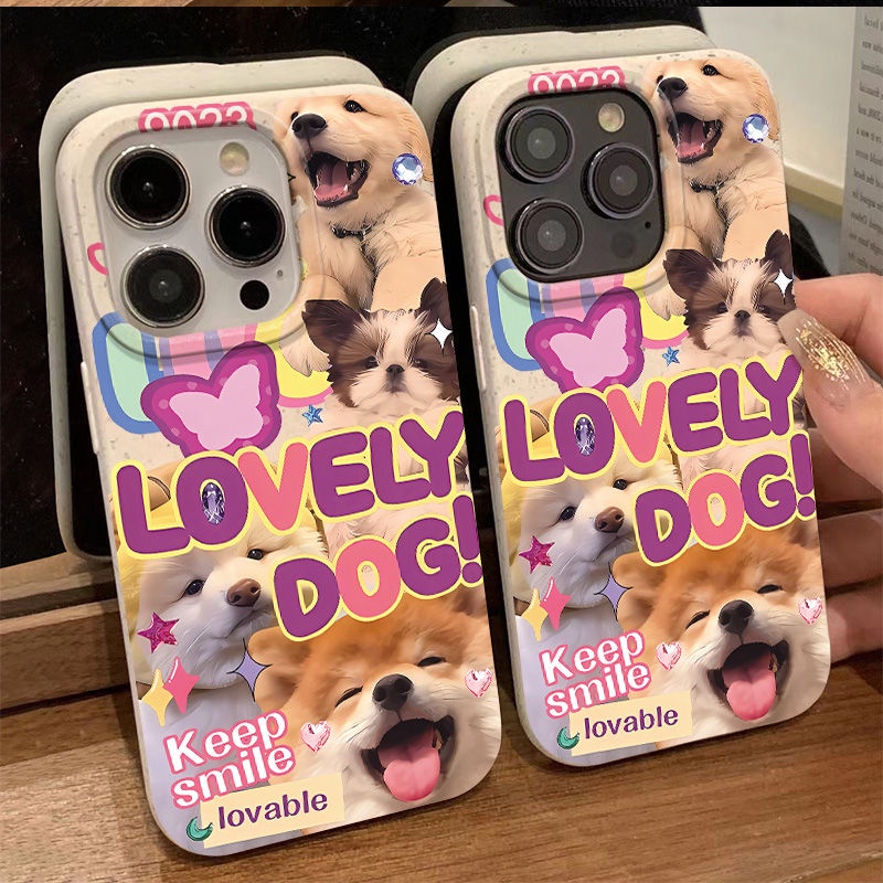 Ốp Điện Thoại Mềm Chống Sốc In Hình Chú Chó Dễ Thương Cho Iphone 13plus 14pro11 12 8 7 max