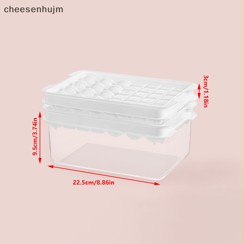 1 Khay Làm Đá Hình Tròn Có Nắp Bằng Nhựa DIY