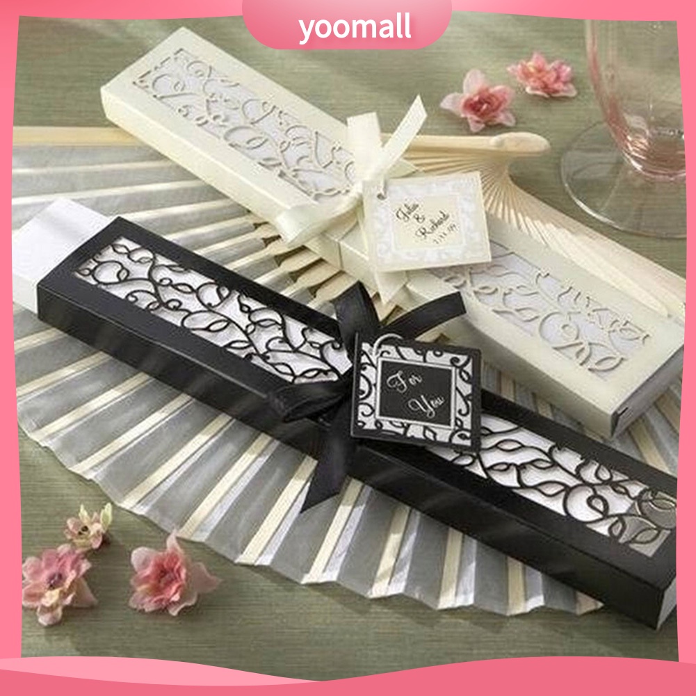 Quạt Xếp Cầm Tay Cho Cô Dâu Trong Tiệc Cưới Kèm Hộp Đựng