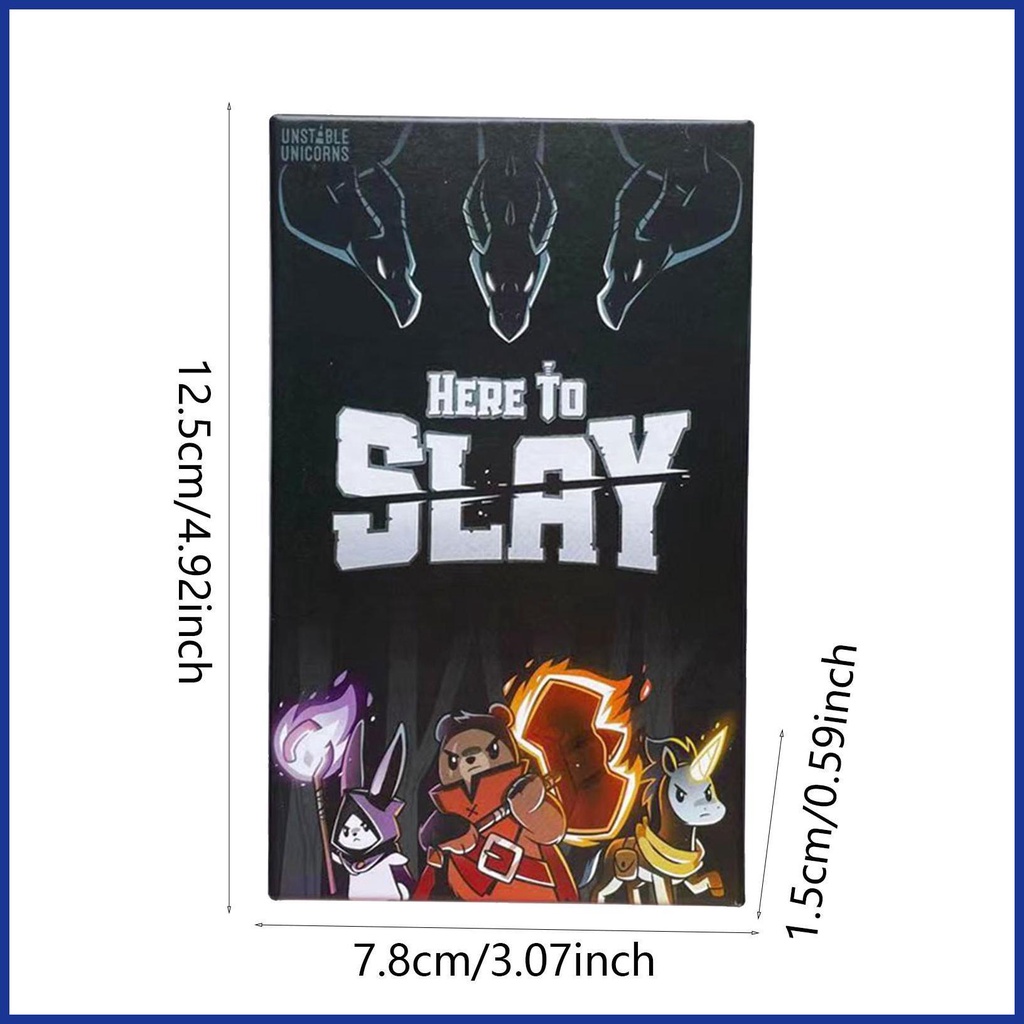 Bộ Thẻ Trò Chơi Tiếng Anh Here to Slay Cho Gia Đình