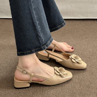 Aès  dép sandal nữ đế cao giày cao gót nữ đi chơi giày sandal cao gót mũi nhọn 2023NEW mẫu mới 29z23071301 Beautiful Stylish ins Trendy B94G01X 36Z230909
