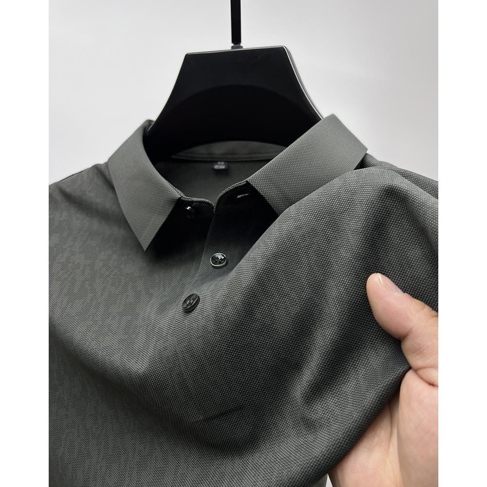 Áo Thun polo Tay Ngắn Màu Trơn Phong Cách Âu Mỹ Thời Trang Mùa Hè Cho Nam