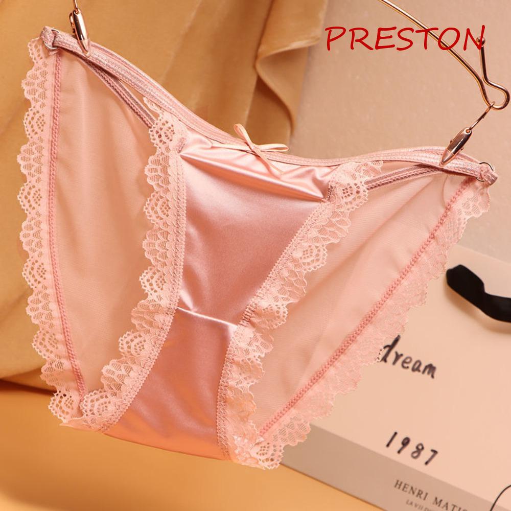 Quần Lót Ren Lưới Đính Nơ Phong Cách Nhật Bản Quyến Rũ Dành Cho Nữ