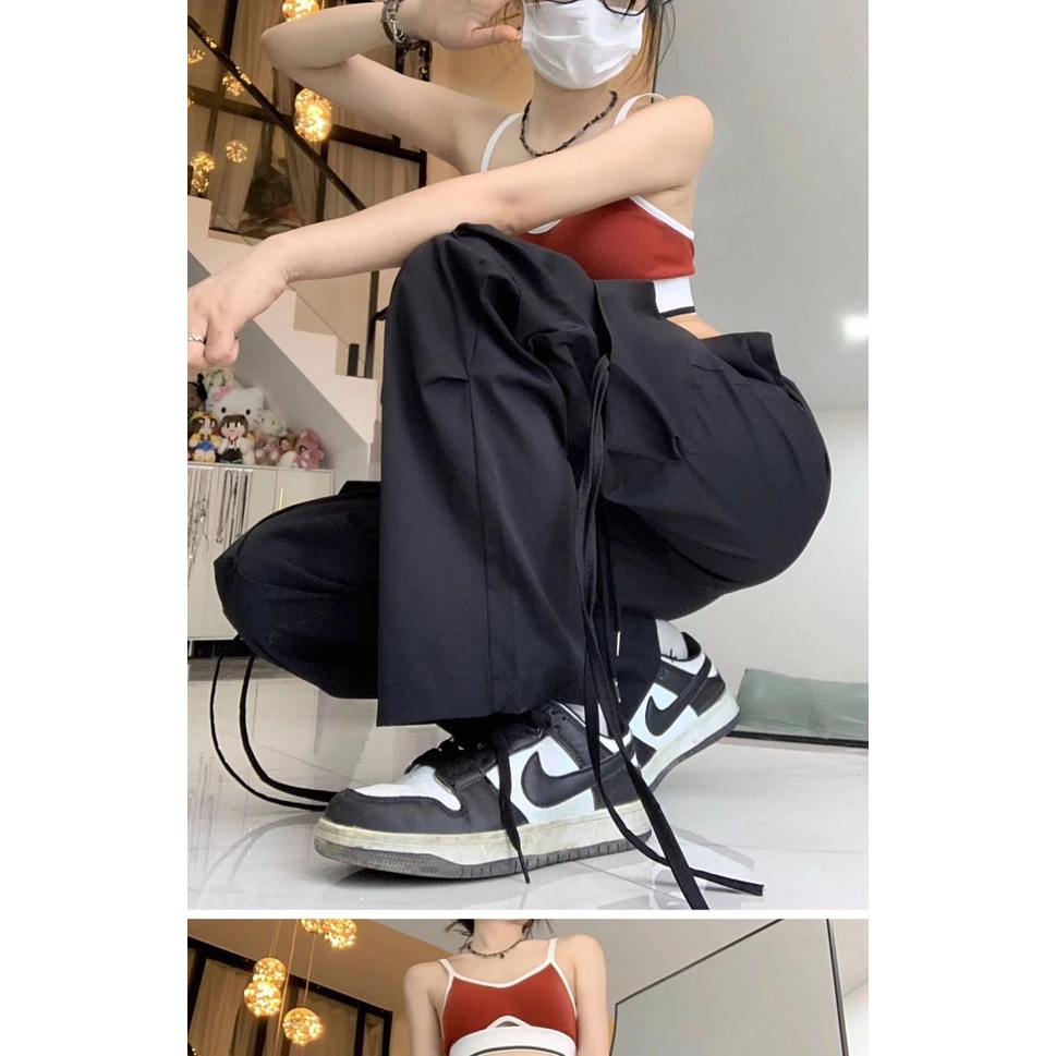 Quần Yếm Nhảy Hip Hop Đường Phố Thời Trang Mùa Hè Cho Nữ