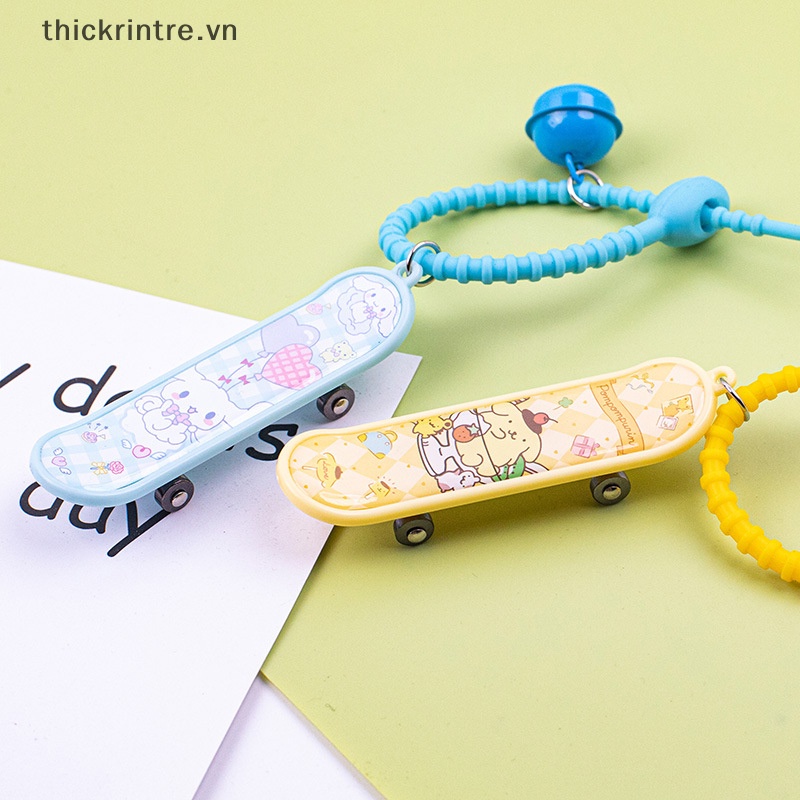 SANRIO Móc Khóa Hình Mèo Kitty Kuromi My Melody Kèm Chuông Dễ Thương