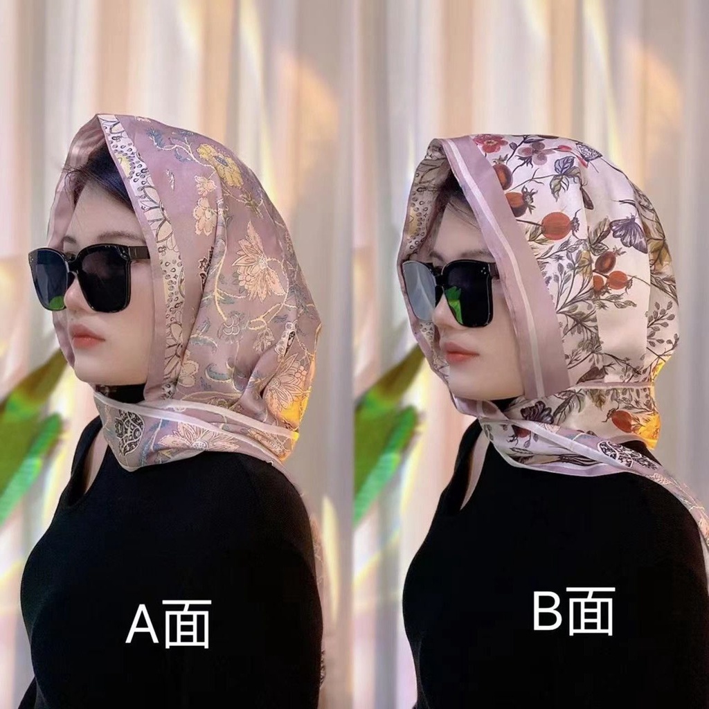 Mũ Chống Nắng Hai Mặt Bằng Lụa Satin Thời Trang Xuân Hè