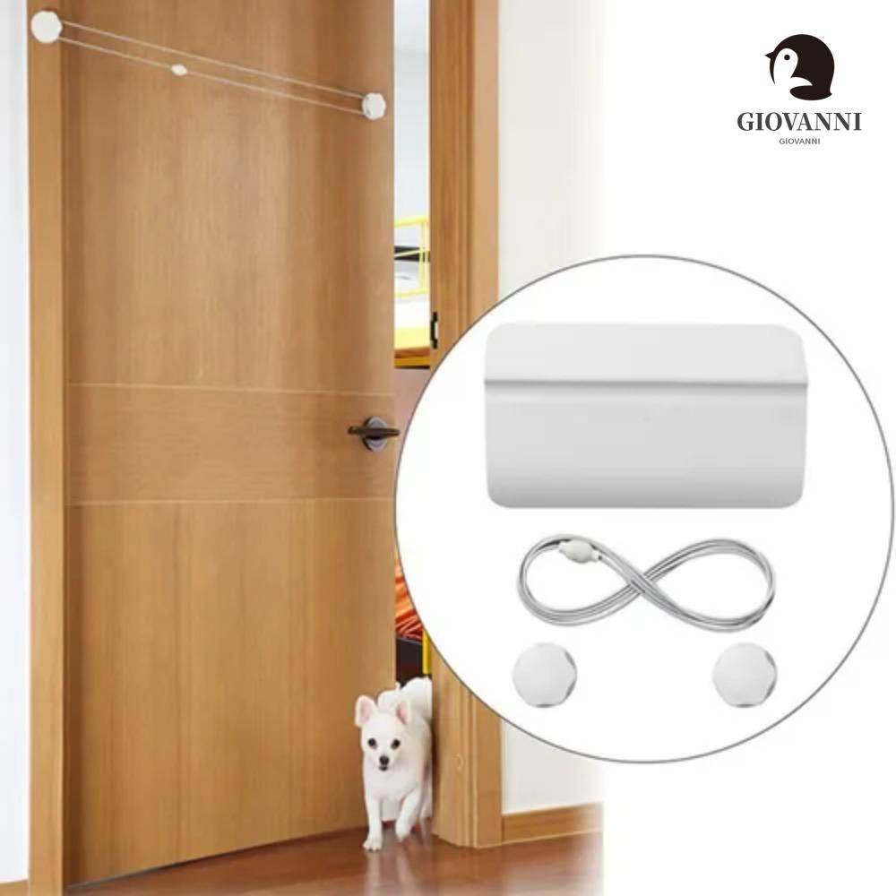 Giovanni Dụng Cụ Mở Cửa Tự Động Bằng Nhựa Màu Trắng Dễ Lắp Đặt An Toàn Cho Thú Cưng