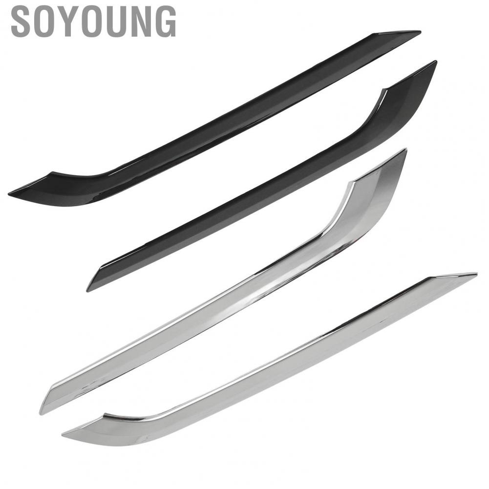 Soyoung Rear Fog Light Eyebrow Trim Cover  Decoration Lamp Stable and Firm Vogue Appearance for Model Y 2020-2023
