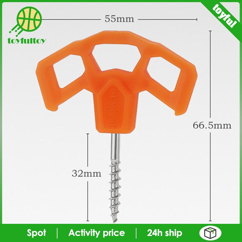 Bộ 10 Đinh Vít Ba Mắt Khối Lượng Nhẹ Dùng Cắm Trại / Leo Núi / Câu Cá