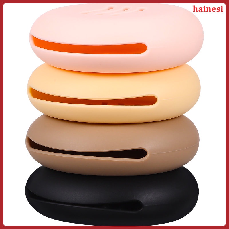 Set 4 Túi Silicone Tròn Đựng Mút Trang Điểm