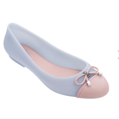 Giày Búp Bê melissa Thắt Nơ Hai Màu Phong Cách Mới 2020 Cho Nữ