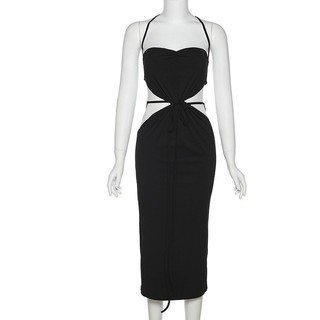 Đầm Midi Hở Lưng Gợi Cảm