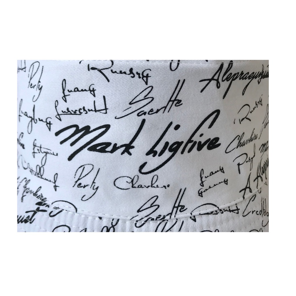 Nón Tai Bèo Hai Mặt In Chữ Phong Cách Hàn Quốc Thời Trang Mùa Hè Cho Nam