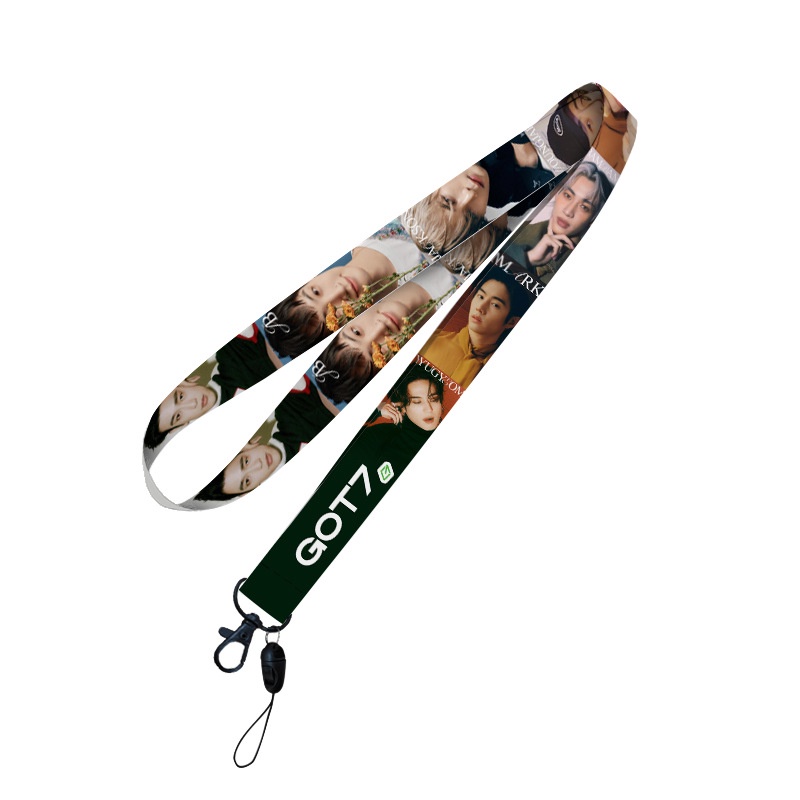 KPOP EXO,StrayKids,TXT,SEVENTEEN,into1,TWICE,TREASURE,GOT7,MONSTA X,ASTRO,BT V JUNGKOOK BLACK Phone Hanging Neck Sling Lanyard