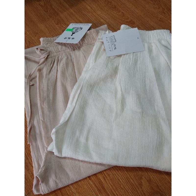 Quần ống rộng nữ vải ĐŨI TƠ NHĂN siêu mát và siêu nhẹ .XƯỞNG MAY NGỌC BÍCH