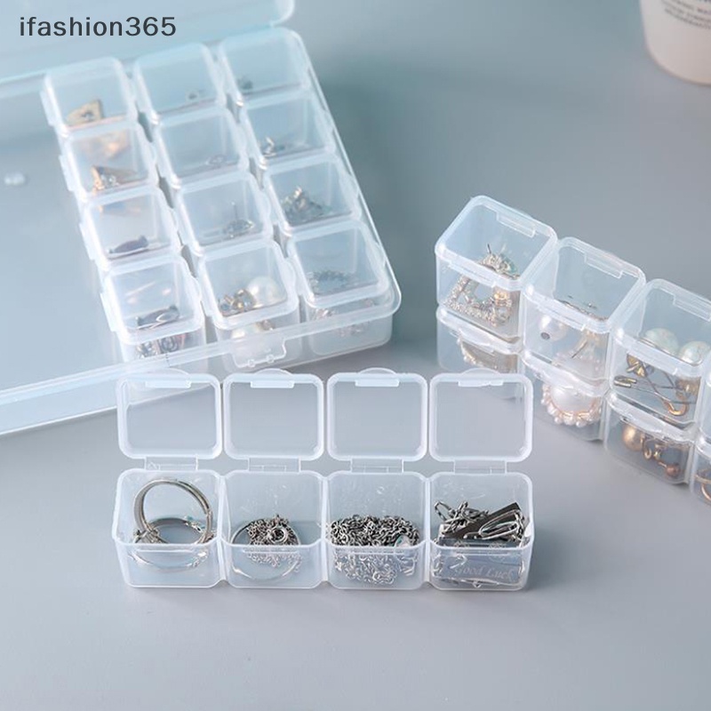 Hộp Nhựa Rỗng Trong Suốt 28 Ngăn Đựng Hạt / Trang Sức / Móng Tay Tiện Dụng ifashion365