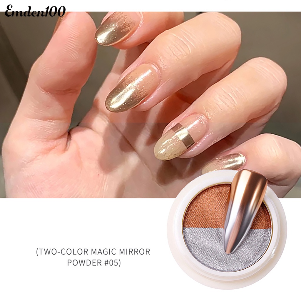 Bột Tráng Gương Hai Màu Sắc Dùng Để Trang Trí Móng Nghệ Thuật