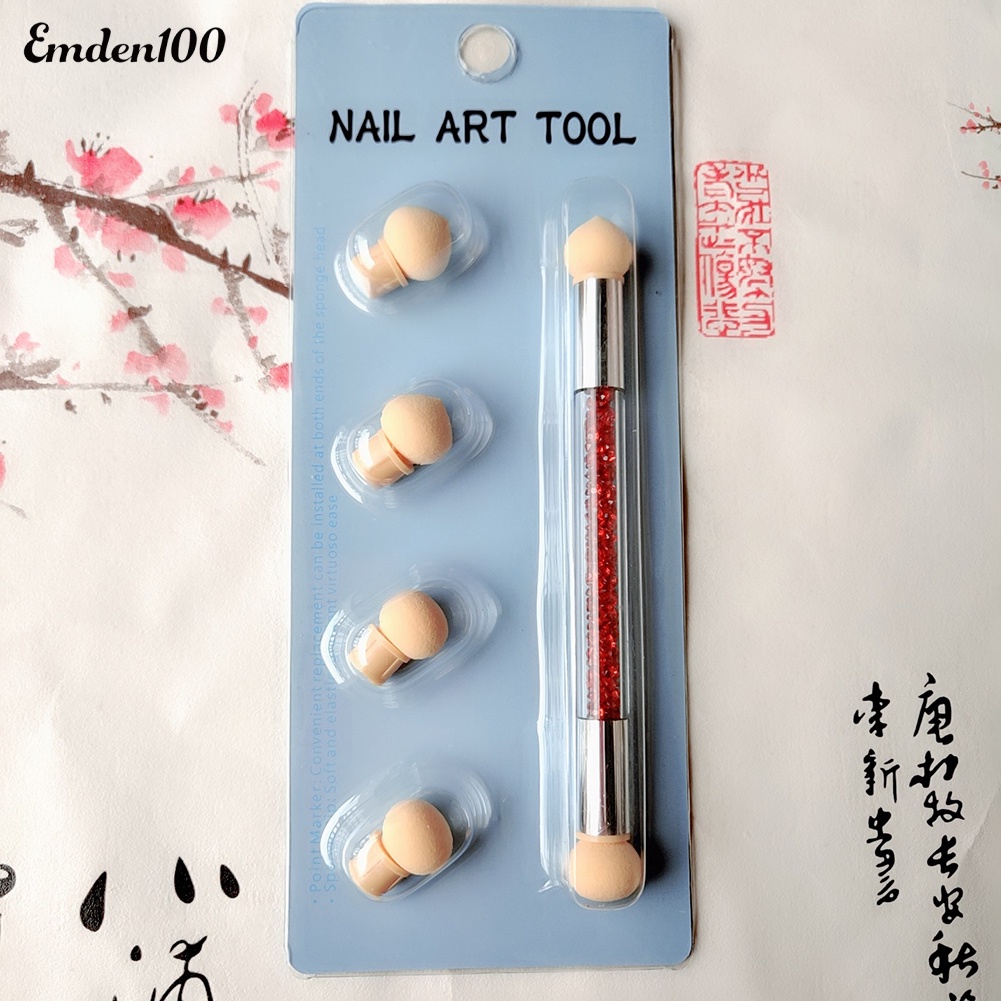 Bút Mút Hai Đầu Di Động Không Nhòe Dùng Vẽ Móng Nghệ Thuật