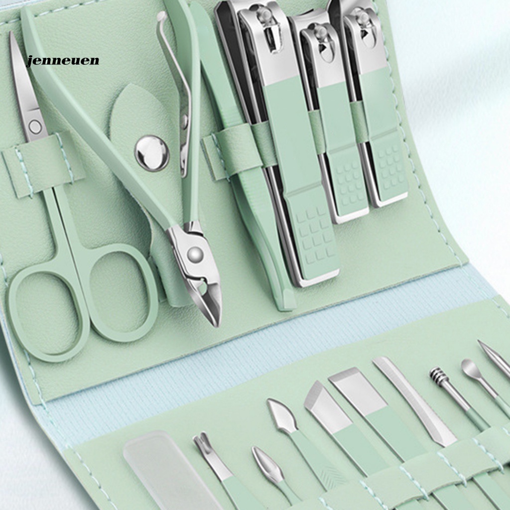 Bộ 16 Dụng Cụ Chăm Sóc Móng Tay Dùng Đi Du Lịch Tiện Dụng