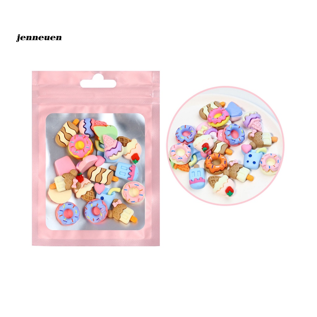 Set 20 Phụ Kiện Trang Trí Móng Tay Mini Hình Động Vật Dễ Thương Màu Sắc