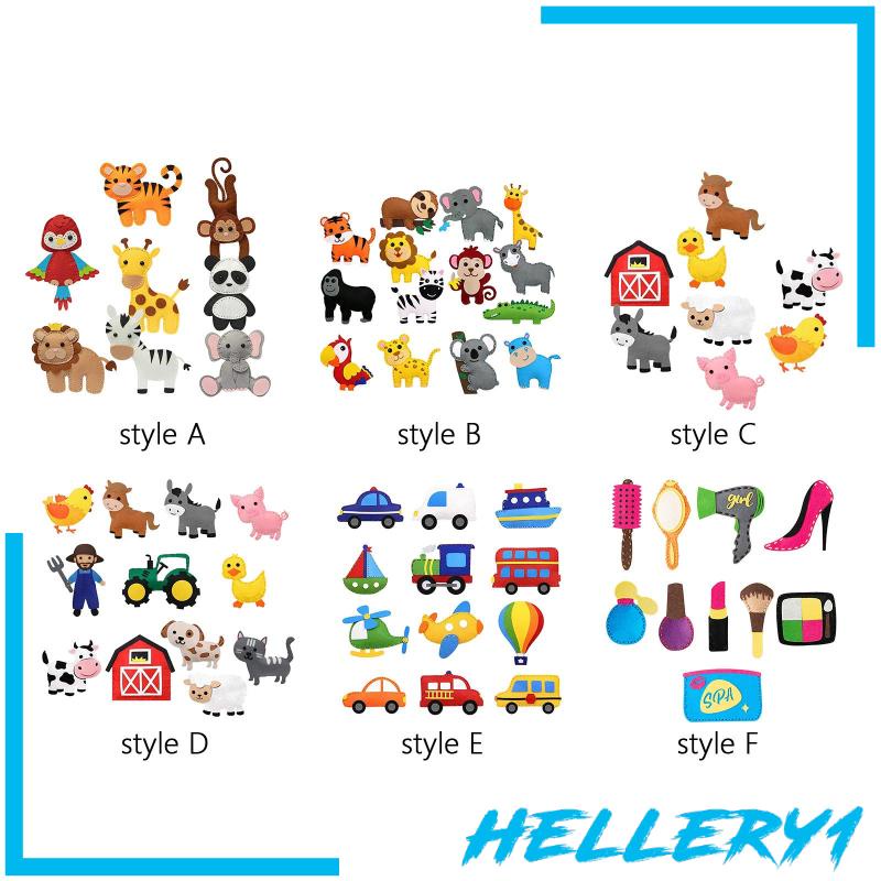 Bộ Dụng Cụ May Vá Thủ Công Bằng Vải Nỉ Hình Động Vật DIY Dành Cho Trẻ Em