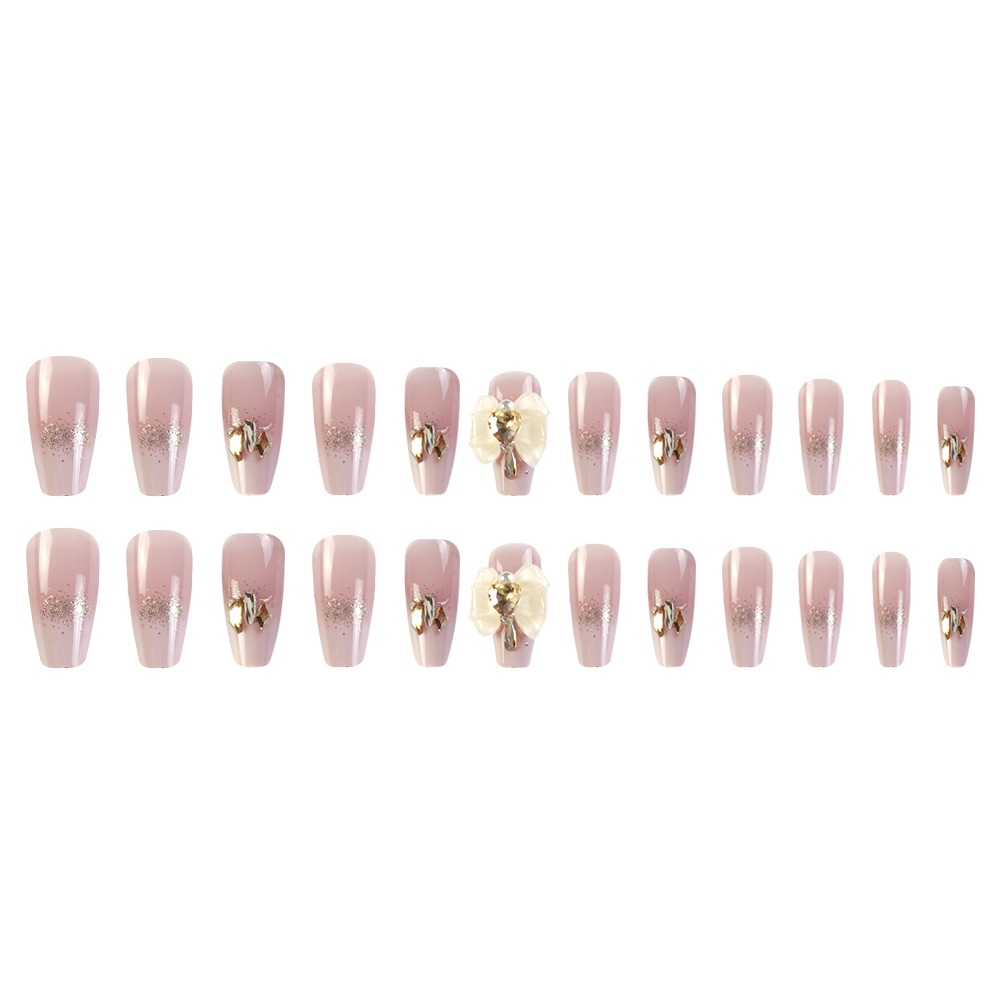 Miếng Dán Trang Trí Móng Tay Hình Nơ Lãng Mạn