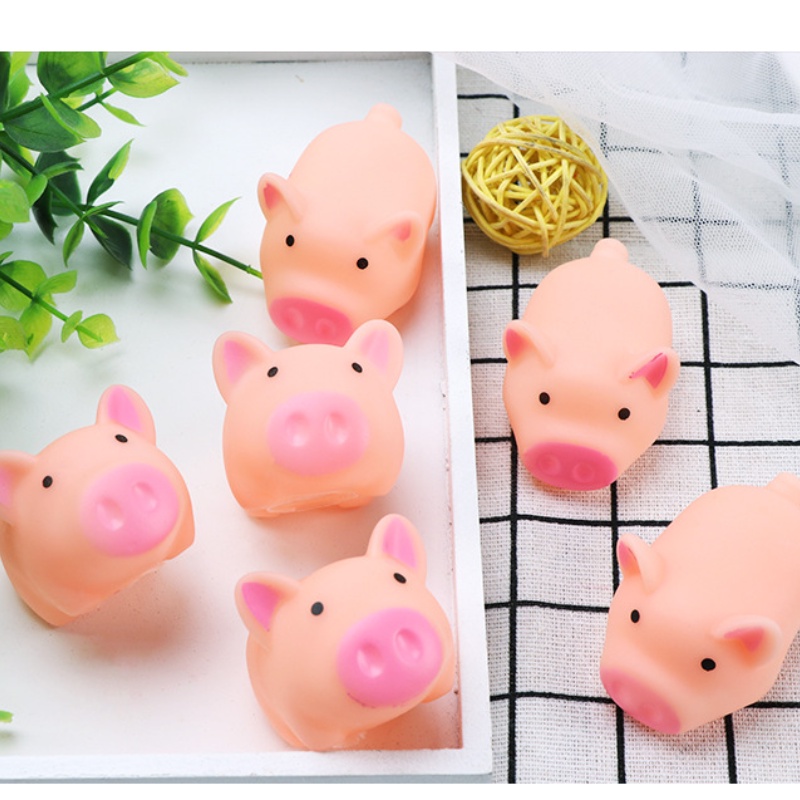 1 Đồ Chơi Bóp Chíp Tay Hình Con Heo Phát Ra Tiếng Kêu