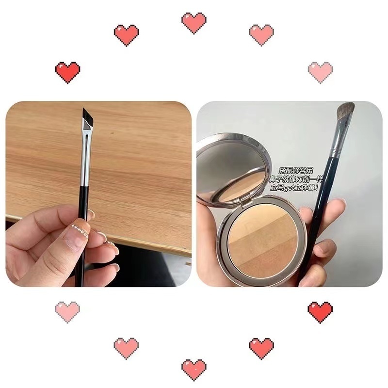 Cọ Kẻ Mắt Đầu Phẳng Chuyên Dụng Cho Trang Điểm