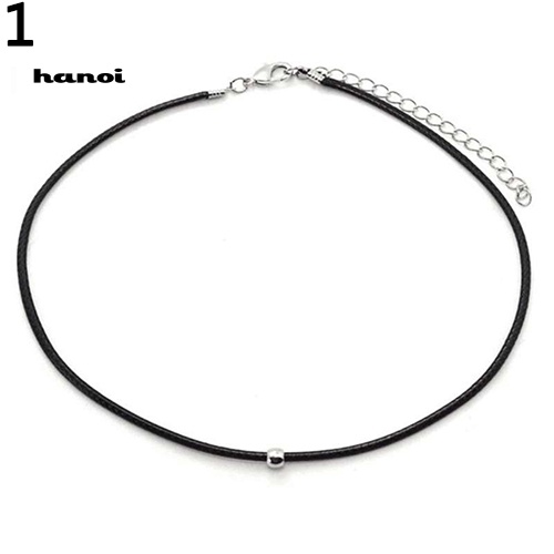 Vòng cổ Choker Da MặT HạT TròN ThờI Trang Cho Nữ