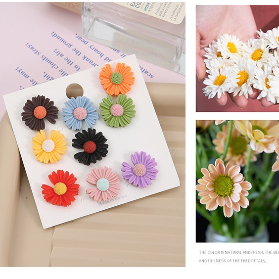 Set 10 Khóa Cài Áo Hình Hoa Đính Ngọc Trai Chống Trượt Có Thể Tháo Rời