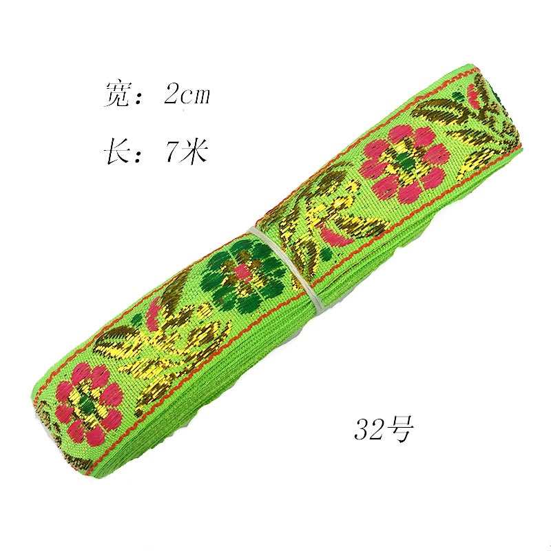 Cuộn Dây Ruy Băng Dài 2CM Phối Ren Phong Cách Cổ Điển Dùng Làm Đồ Handmade DIY