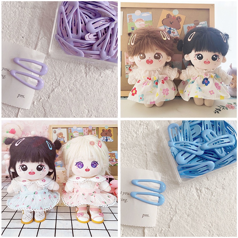 1 Bộ 10 Kẹp Tóc Mini 3cm Dễ Thương Cho Búp Bê