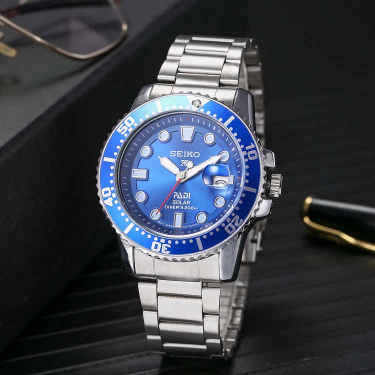 Đồng Hồ Đeo Tay Máy Quartz Dây Thép Thời Trang Lịch Lãm Cho Nam