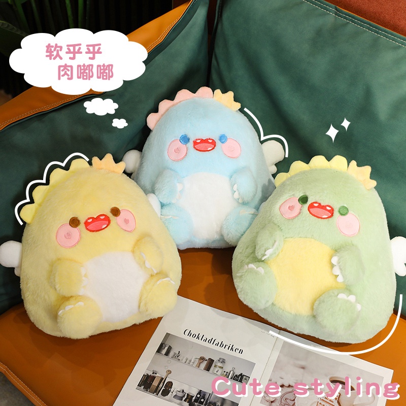 Gấu Bông khủng long búp bê khủng long Gối hình khủng long nhiều màu sắc bánh macaron thú nhồi bông quà tặng trẻ em trang trí nhà cửa