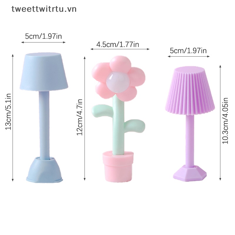 Mô Hình Đèn Ngủ LED Mini Tỉ Lệ 1: 12 Dùng Trang Trí Nhà Búp Bê