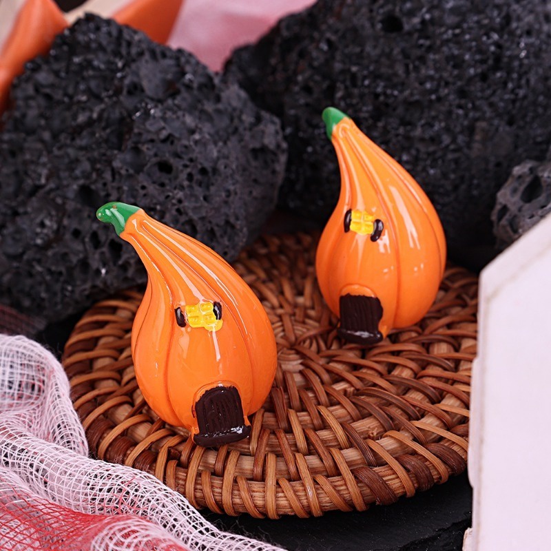 Mô Hình Bí Ngô Halloween Mini Bằng Nhựa Dễ Thương Trang Trí Cho Bữa Tiệc