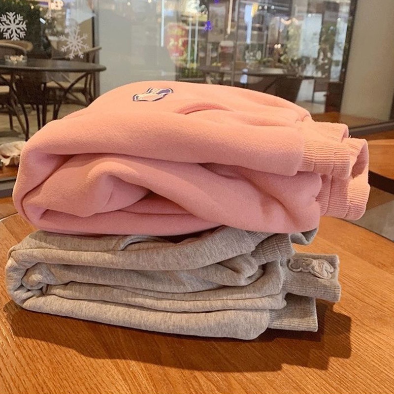 Quần Dài Đệm Lông Cừu Dày Dặn Giữ Ấm Mùa Đông Cho Bé Gái