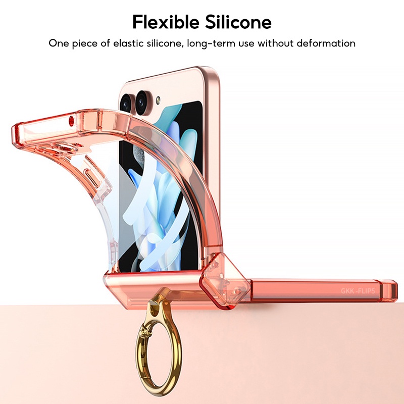 Ốp Lưng Chất Liệu TPU Silicone Trong Suốt Cho Samsung Galaxy Z Flip 5 Samsung Z Flip 5 Coque