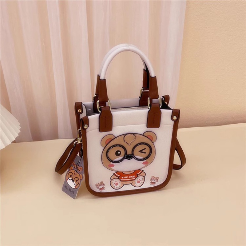 Túi Tote Đeo Vai Màu Tương Phản Phong Cách Pháp Sang Trọng Cho Nữ