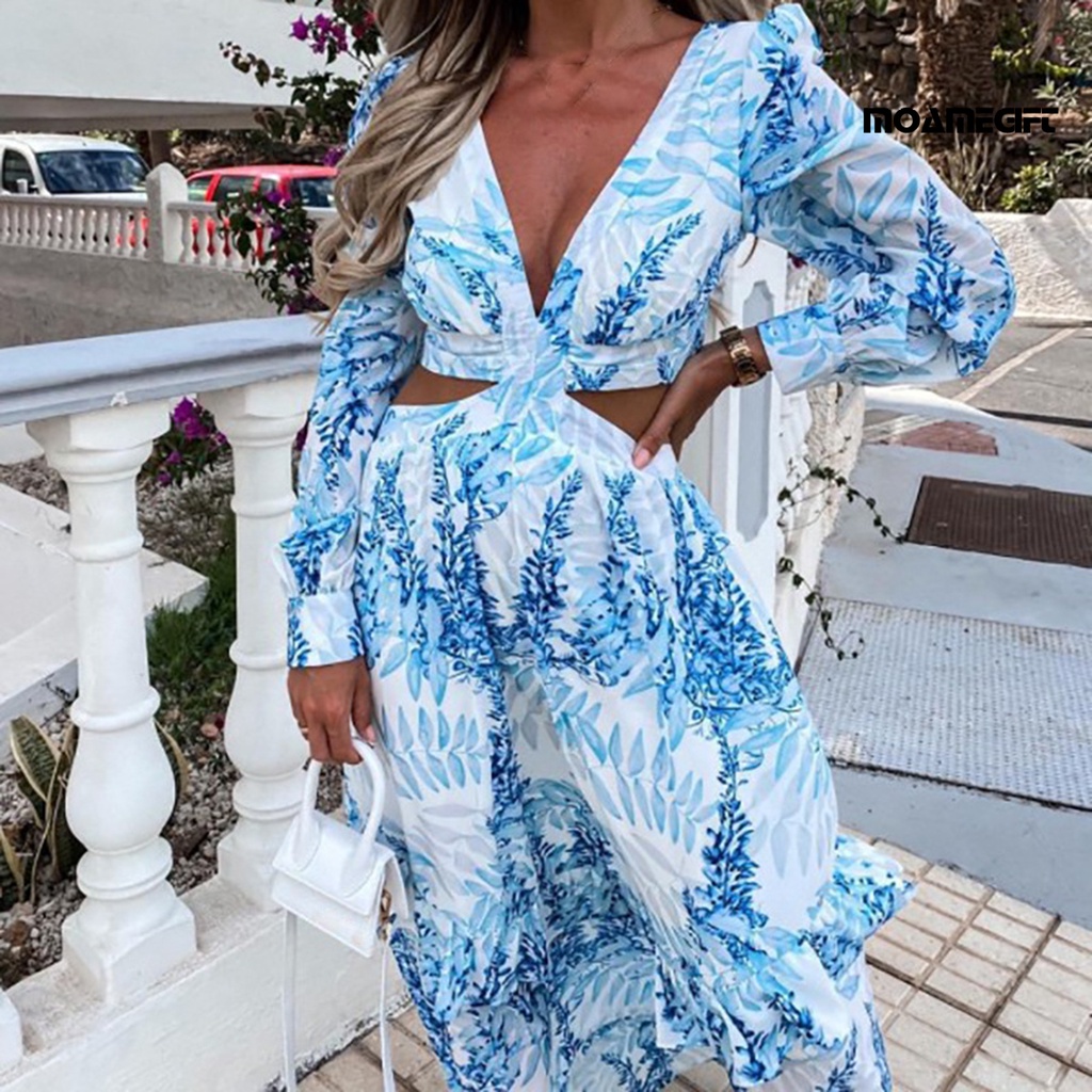 Đầm Maxi Chữ A Khoét Lỗ Thời Trang Mùa Hè Cho Nữ