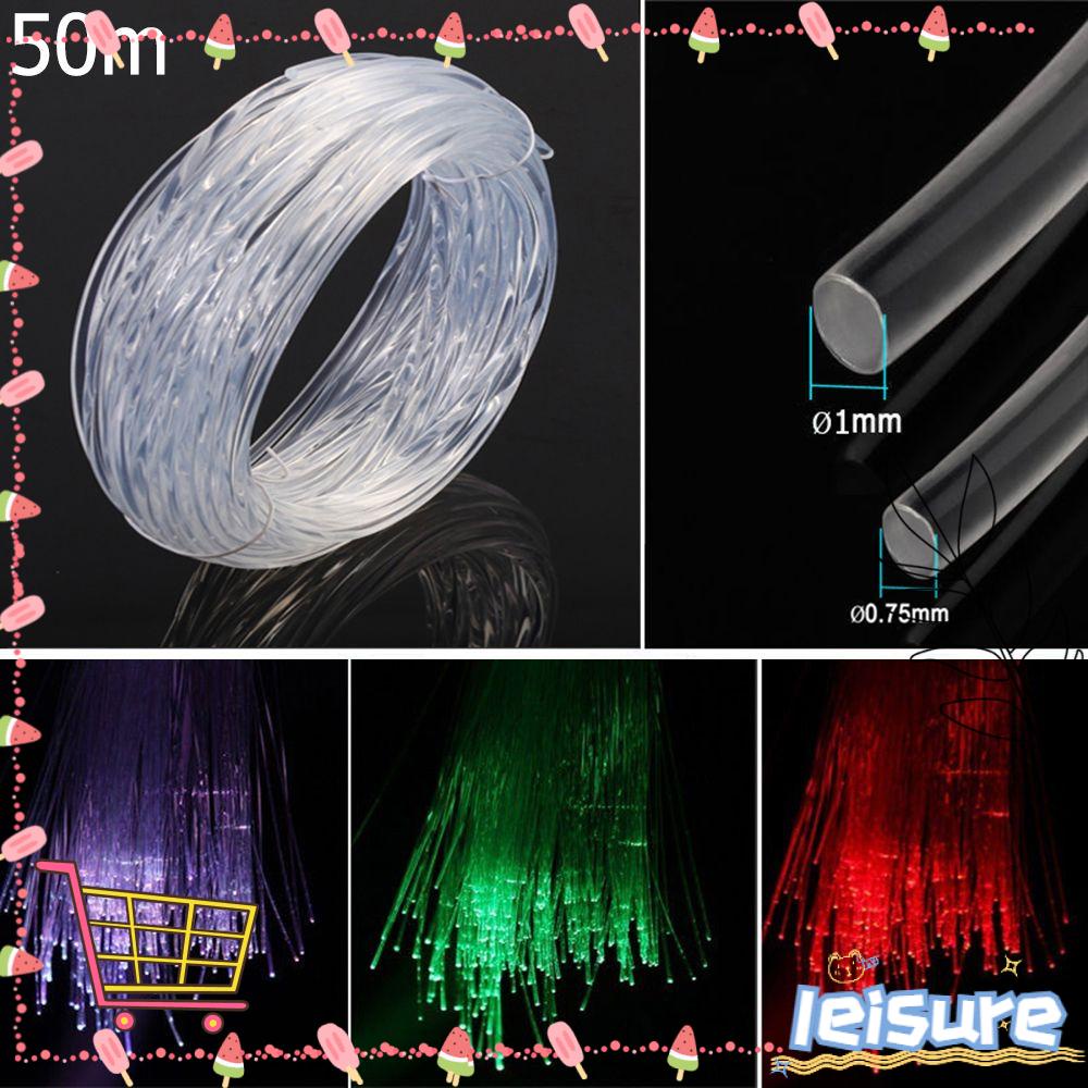 Dây Đèn Led Sợi Quang 50mx0.75mm / 1.0mm Trang Trí Nội Thất Đẹp Mắt