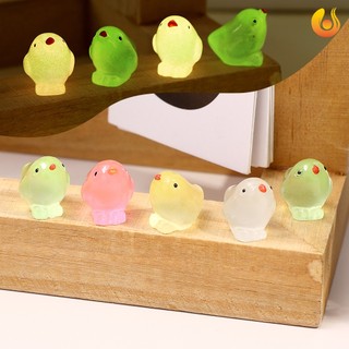 Mô hình gà con mini bằng nhựa phát sáng dễ thương trang trí tiểu cảnh / sân vườn diy