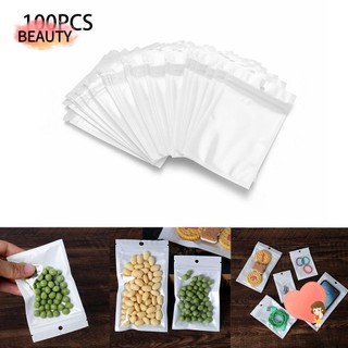 Bộ 100 Túi zip đựng đồ dùng an toàn có đục lỗ treo tiện lợi